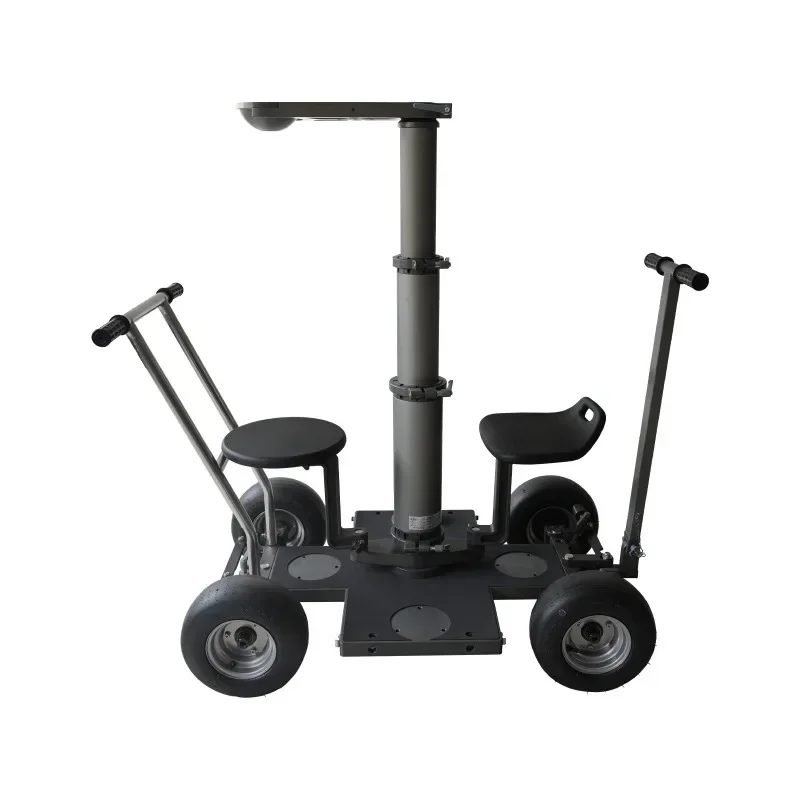 Photography leather wheelbarrow, special mobile car set, multi-function expandable