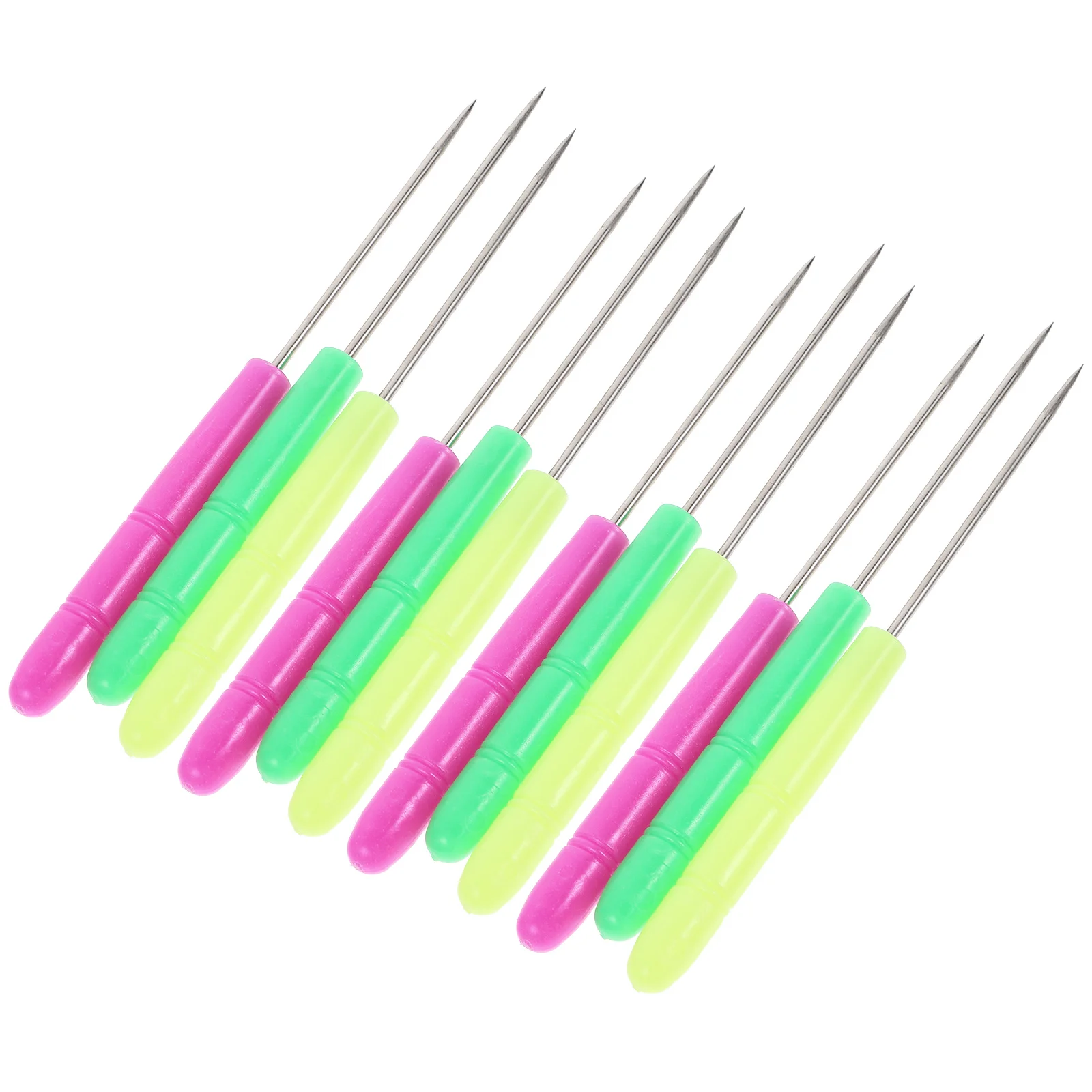 

12Pcs Sugar Stir Needle Baking Tool Plastic Stainless Steel Cake Decorating Scribe Tool Cookie Stirring Needle Baking Supplies