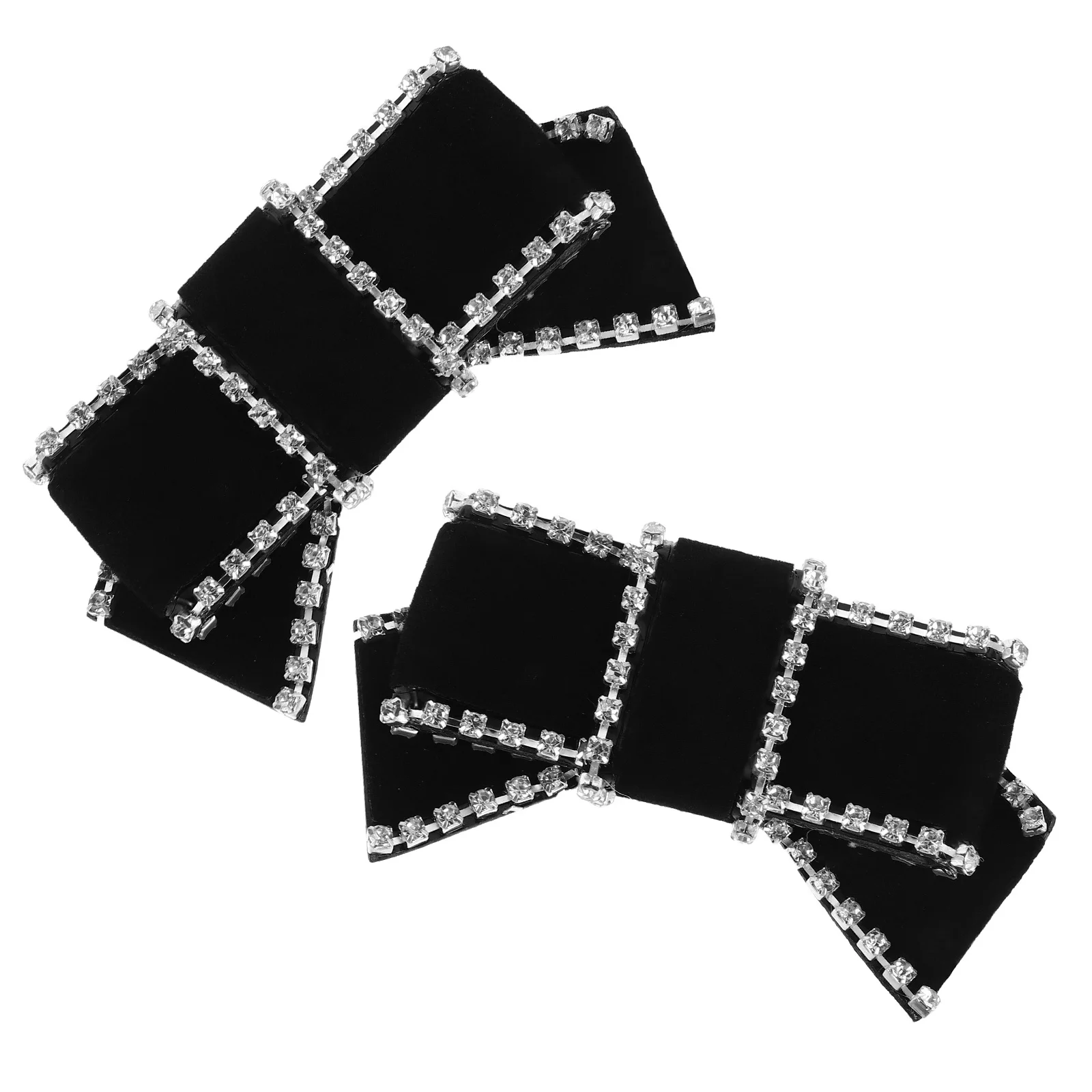 

1 Pair Elegant Bow Shoe Clips Detachable Rhinestone Buckle For Women Heels Flats Pumps Wedding Party Decorative Shoe Accessories