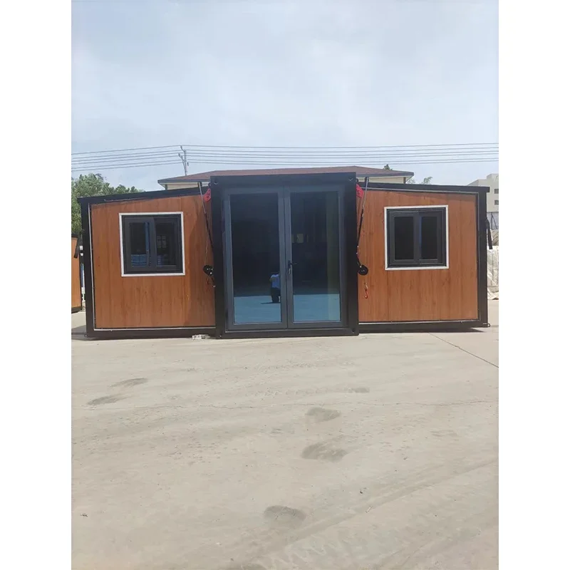 Triangle Roof Open Side Luxury New Design Prefabricated Rumah Container Container House With Hpl / Hpdl Countertop Brisbane