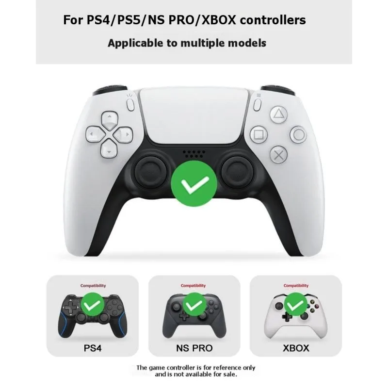AT82-For PS4/5, , NS Pro Compatible Non-Slip Silicone Thumbstick Analog Joystick Anti-Slip Grip Enhancement For Game Control