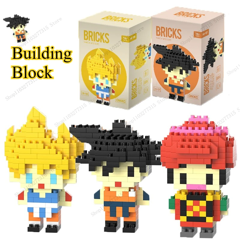 

New Dragon Ball Goku Particle Building Block Assembling Toys Children's Educational Handmade Toys Tabletop kids Gift Ornaments