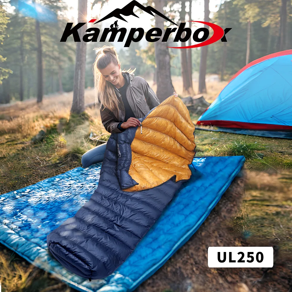 Ultra-light down sleeping bag - waterproof and warm - suitable for three seasons - ultra-light camping bag