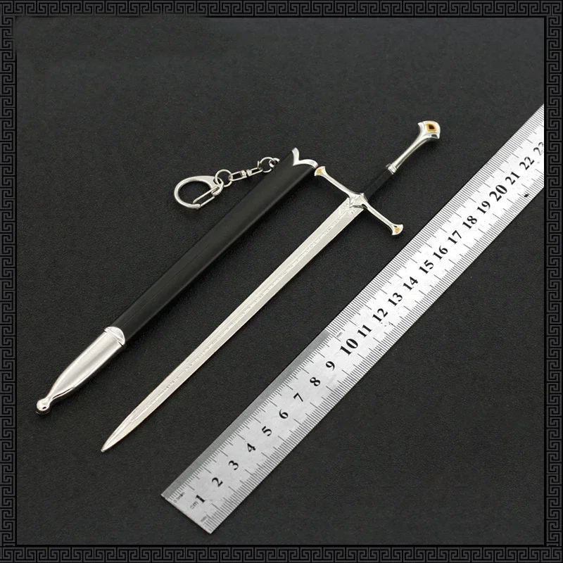 Filme TV-Waffe Elfen Aragorn Narthil mittelalter lichen 22cm Metall material Katana Samurai Schwert Prunkstück Ornament Handwerk Geschenke Spielzeug