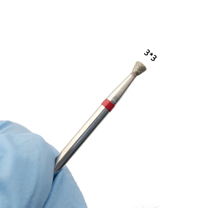 Foret à ongles en diamant, foret à cuticules, accessoire de perceuse à ongles électrique pour manucure, fraise rotative ronde pour Salon de manucure, 1 pièce