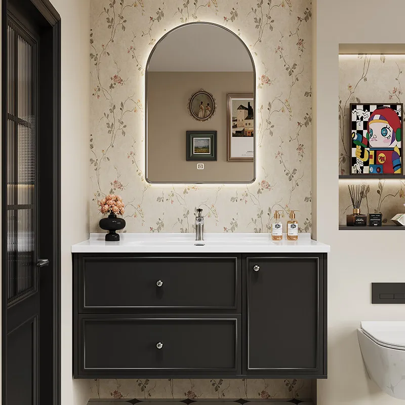 

Элитные тумбы для ванной из дуба, лакированные, во французском винтажном стиле, мебель для дома, Mobili Da Bagno ZY40YSG