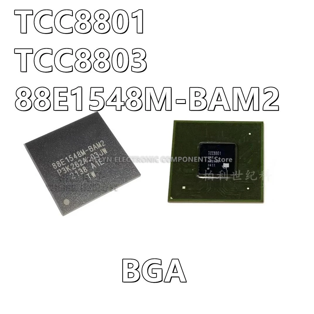 2Pcs/lot TCC8801 TCC8803 88E1548M-BAM2 BGA