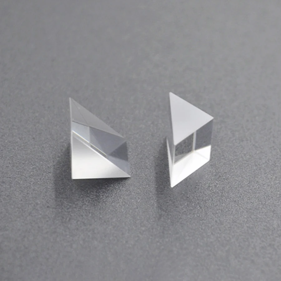 10mm 15mm 20mm 30mm K9 Optical Glass Right Angle Triangle Isosceles Prism Total Reflection Physical Experiment Ray Refraction