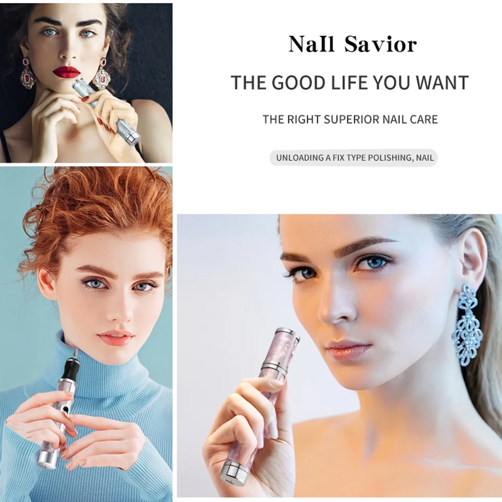 LINMANDA Many sets Electric Nail File Portable Manicure Pedicure Polishing Grinding Peeling Nail Drill for Fingernail Toenail