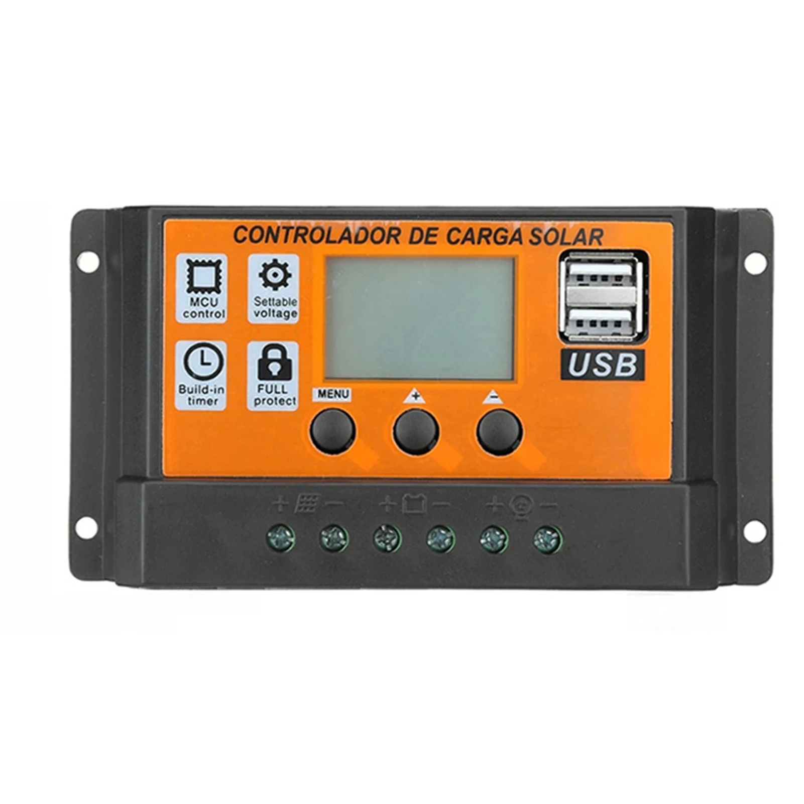 Orange Charge And Discharge Current Display Controller For Solar System Temperature Display ﻿