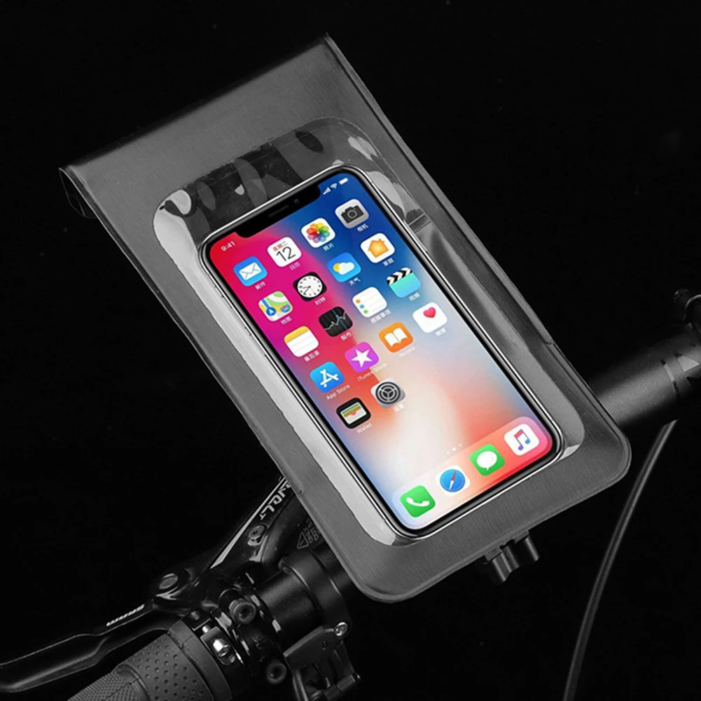 Suporte de telefone para bicicleta, à prova d'água, 4.7-6.5 polegadas, motocicleta, guiador, bolsa, universal, scooter, telefone celular