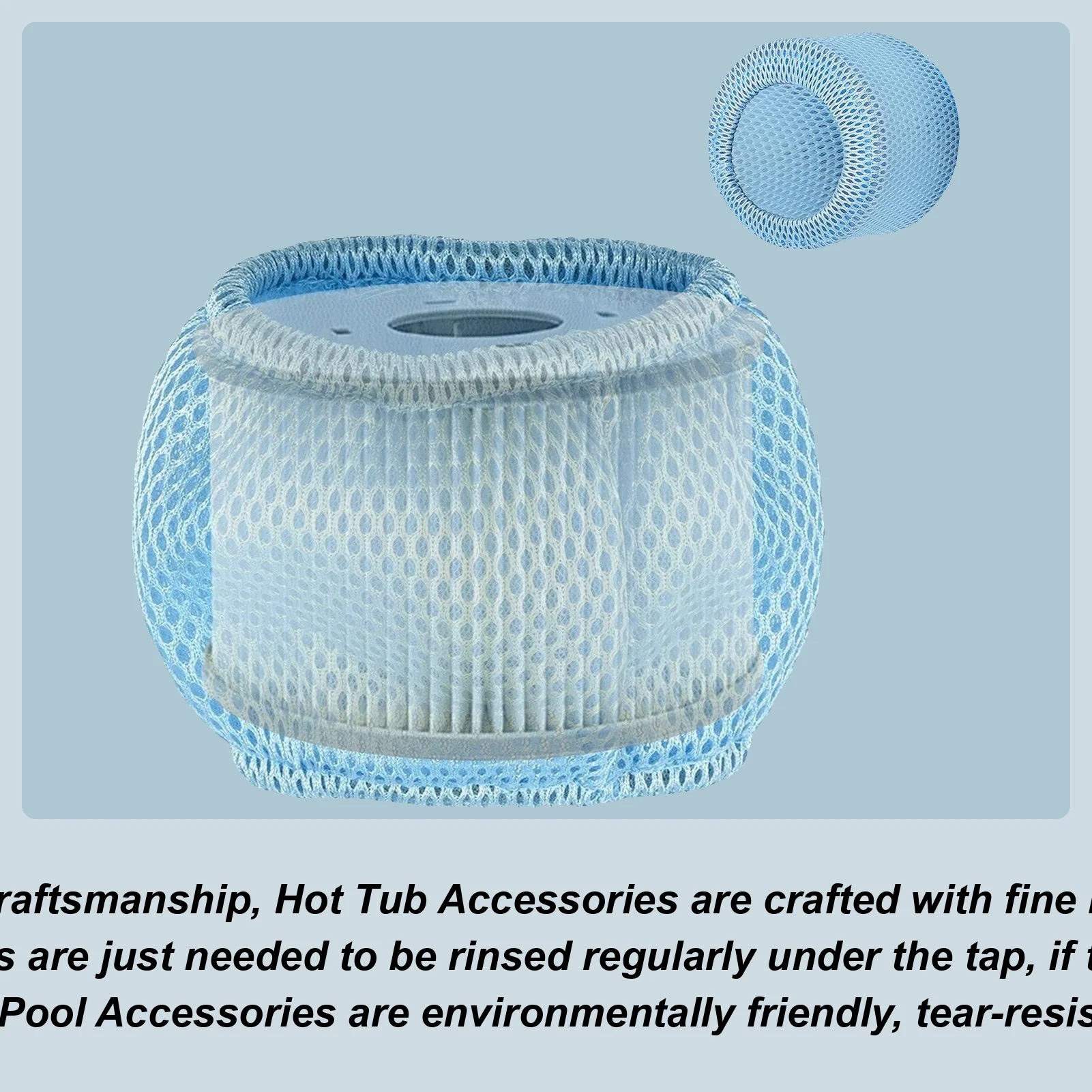 1pc Swimming Pool Filter Protective Net Mesh Strainer Hot Tub Spa Cartridges Protective Cover Net Bag Filters Pool Accessories