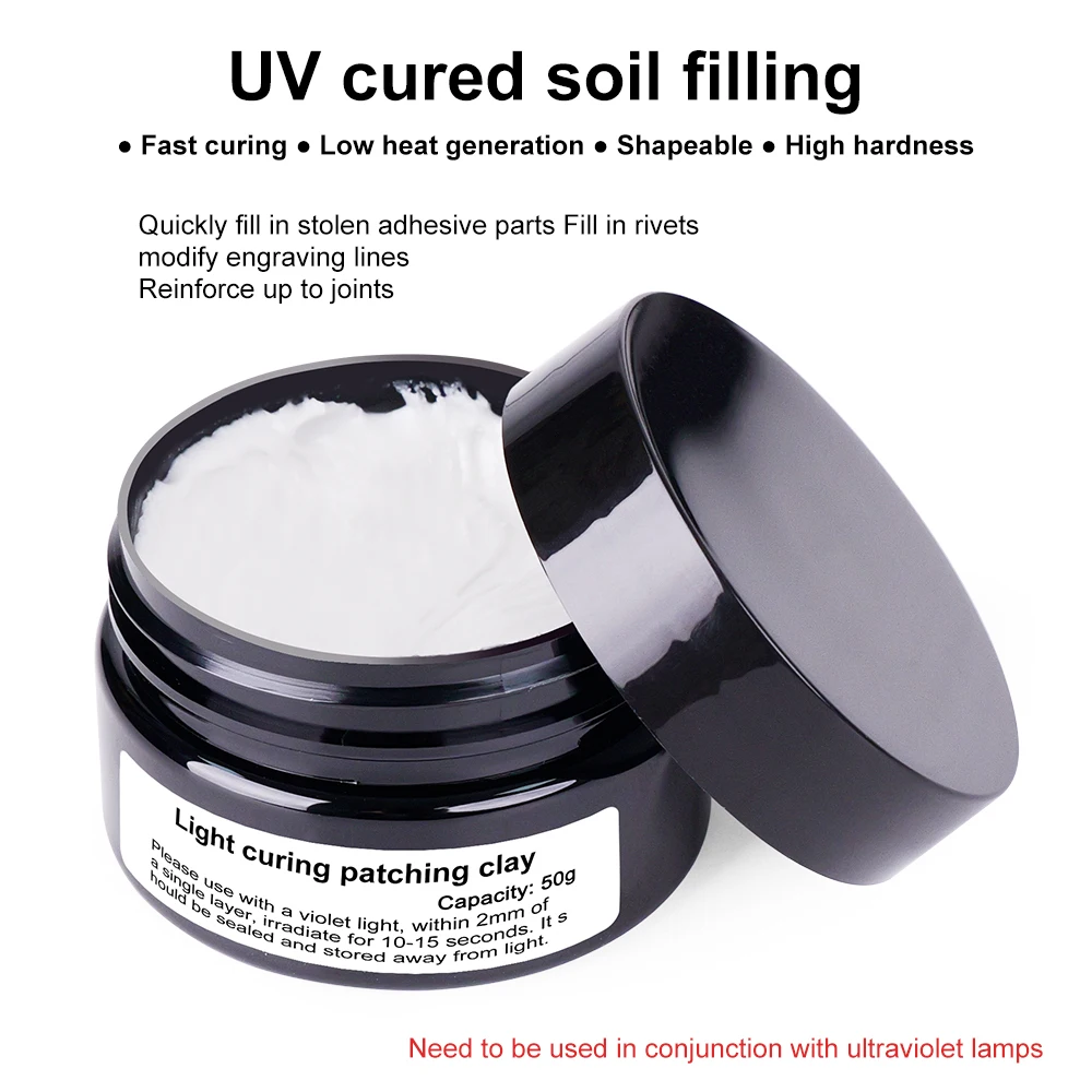 3D Printed Model Modification for Bambu Lab Light Curing Repair Clay CurePutty for Creality Fill Repair Failed Models