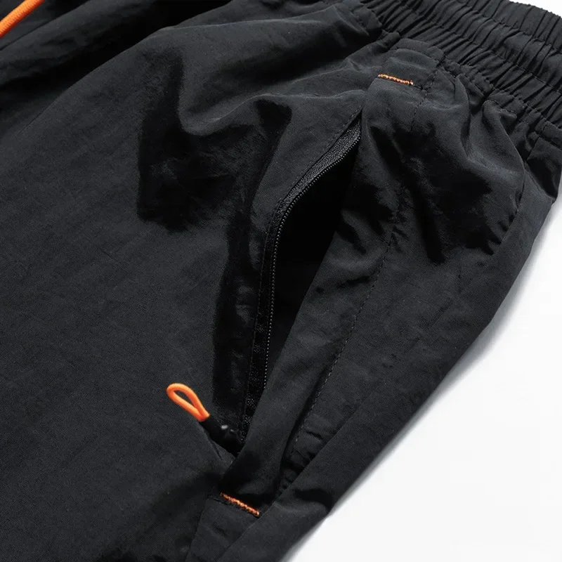 Dubbellaagse zwembroek Korte, sneldrogende strandshort Zwembroek met ritszakken