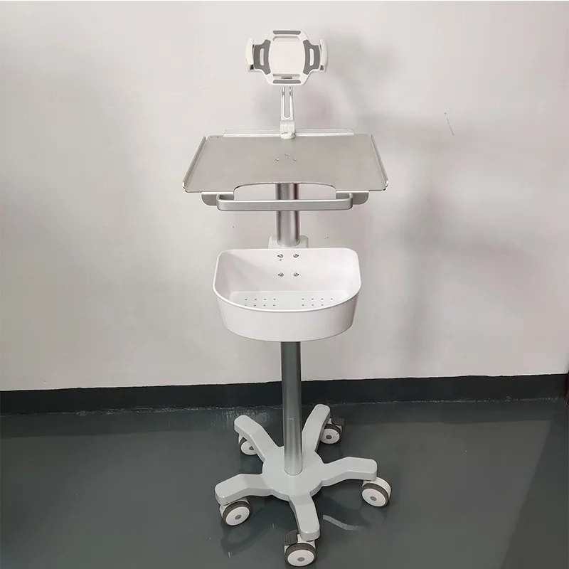 High quality monitor stand medical instrument patient monitor trolley for hospital ECG Cart