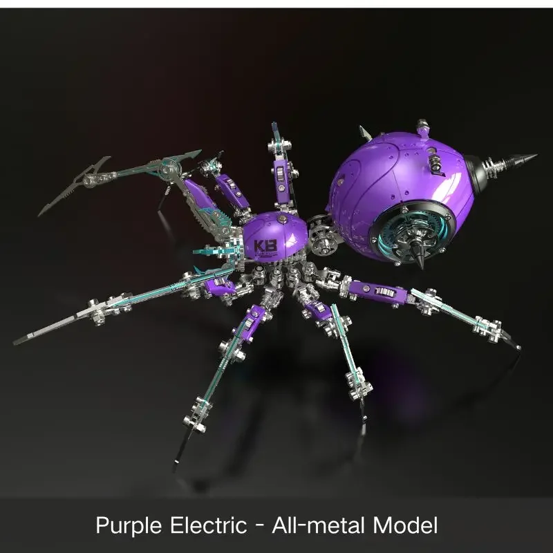 3D Puzzle Metal Exquisite Spider Assembly Model Kits High Difficulty DIY Steampunk Mechanical Insect Toys for Boys Adults Gift view 3