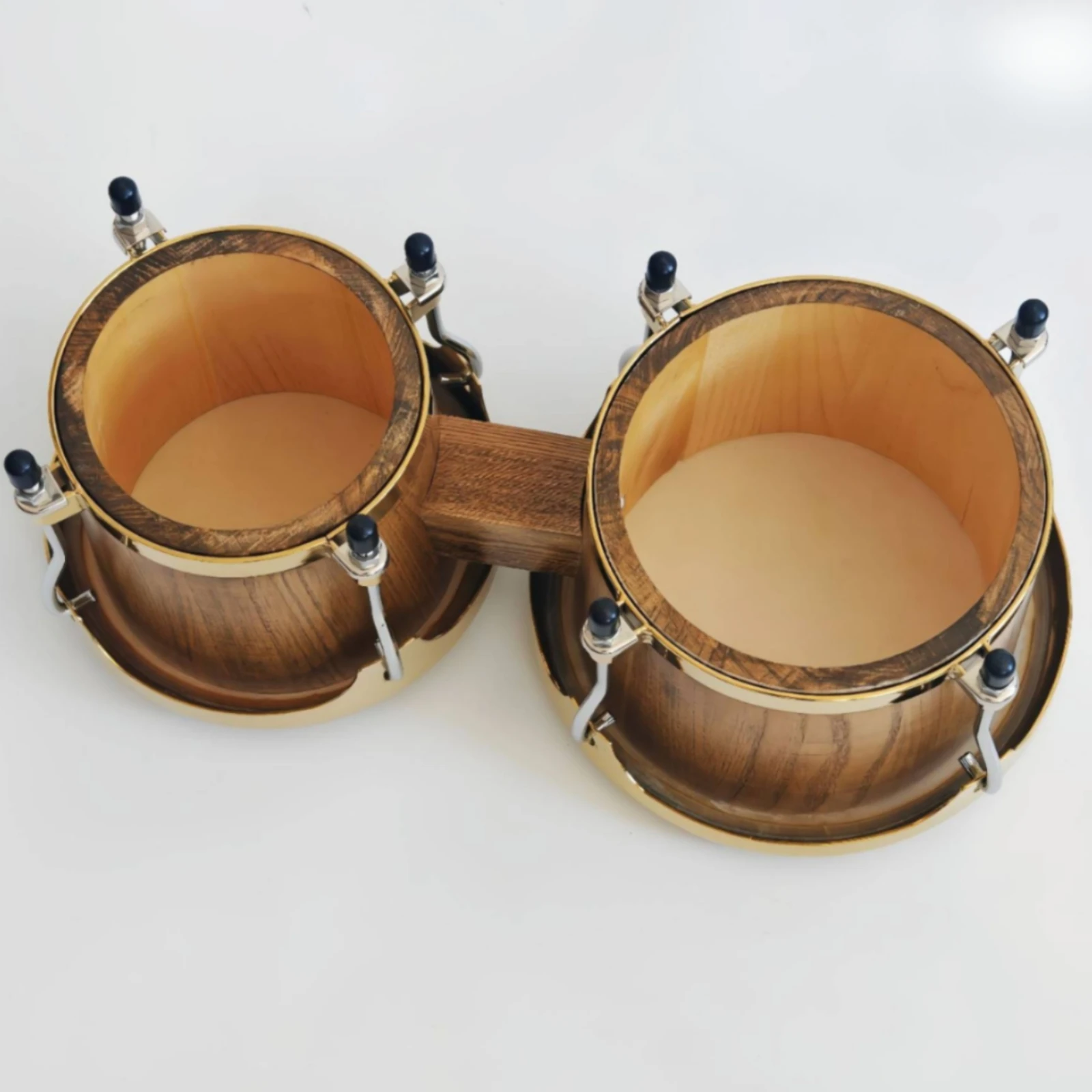 木製ブリッジ付きボンゴセット 天然皮ボンゴドラムセット ボン - Bongo Drum Set のレビューと価格