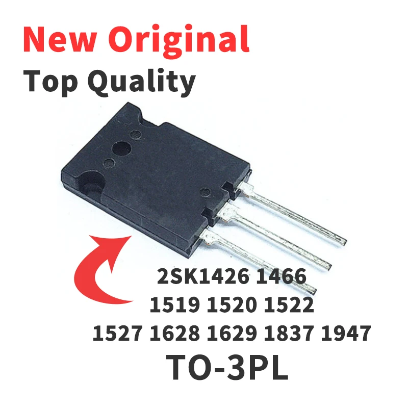 (1 Piece) 2SK1426 2SK1466 2SK1519 2SK1520 2SK1522 2SK1527 2SK1628 2SK1629 2SK1837 2SK1947 TO-3PL IC New Original Chip