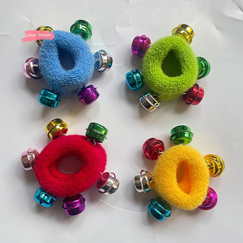 

1Pcs Children's Elastic Wrist Ribbon with Pompom for Team Sports Cheerleading Big Match Dance Props Adjustable Elastic Bracelet