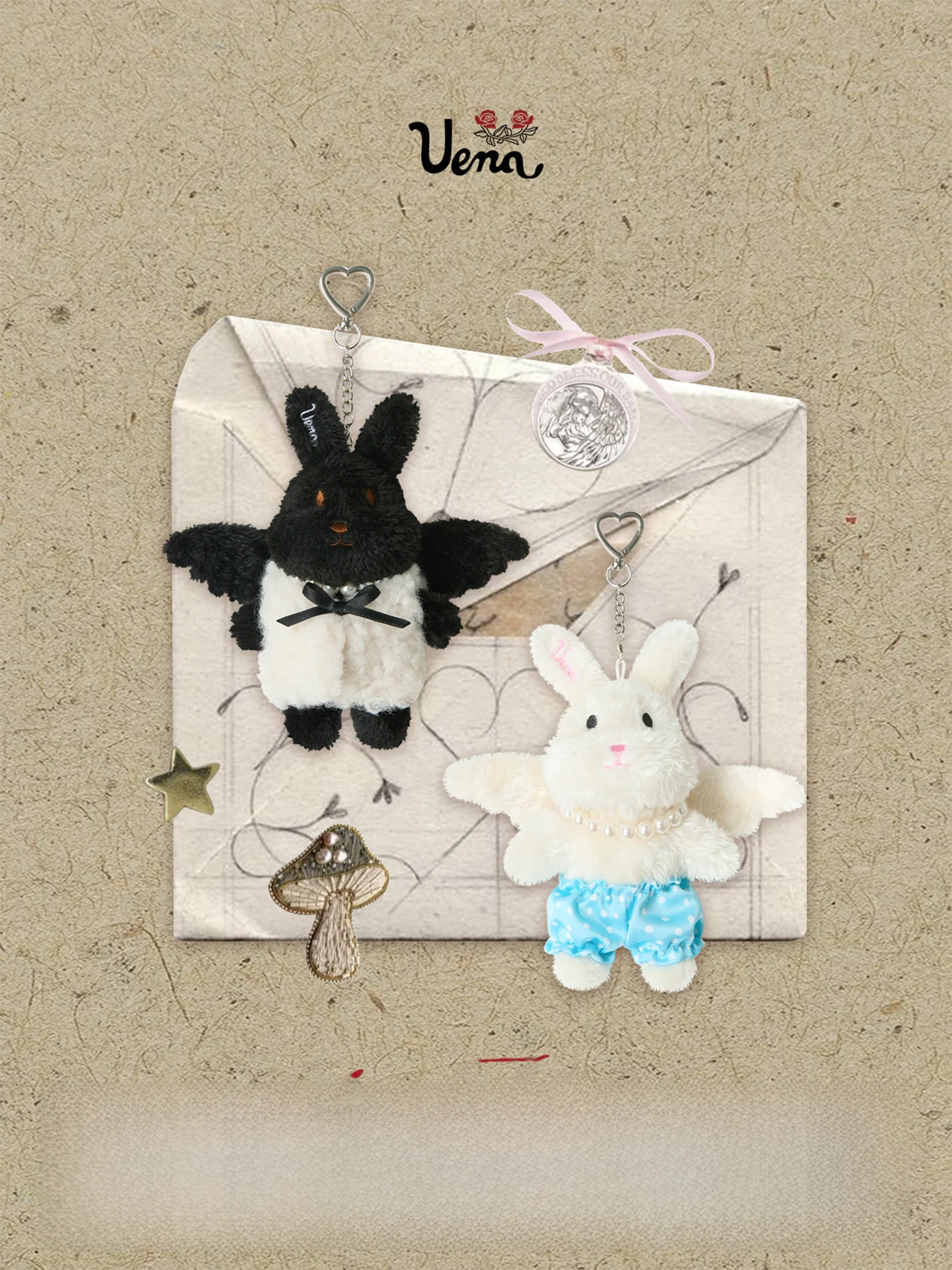 ciondolo-peluche-coniglio-angelo-decorazioni-per-borse-stile-femminile-diario-delle-avventure-di-uena-giocattolo-morbido-accessorio-di-moda