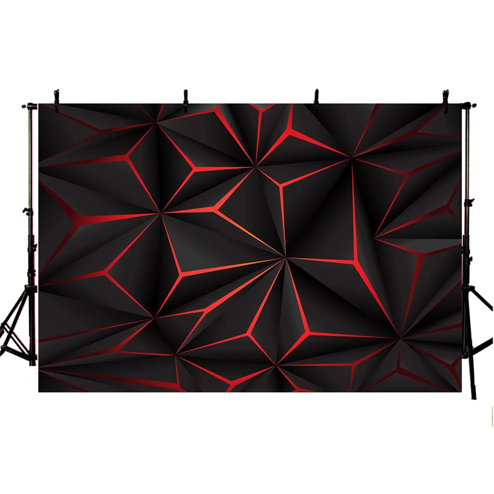 Stereoscopic Spatial Lattice Photography Background Abstract Diamond Pseudo 3D Style Backdrop Party Decoration Photo Zone Studio