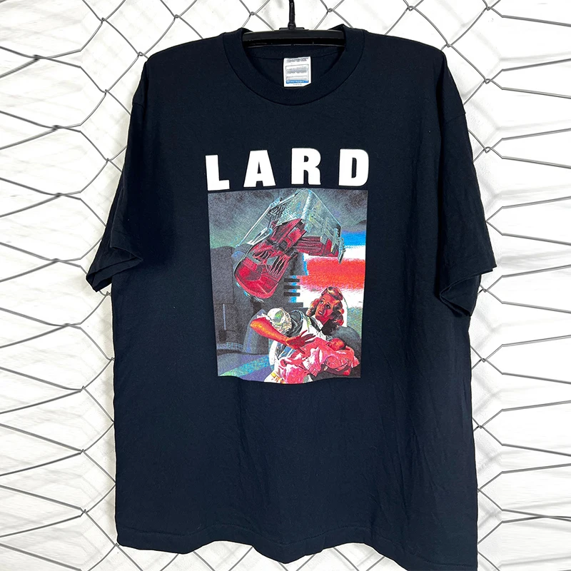 American Style Pure Cotton Short Sleeve T-Shirt Lard Postpunk Summer Heavyweight Retro Body Shirt Creative Fun Print Casual Tee