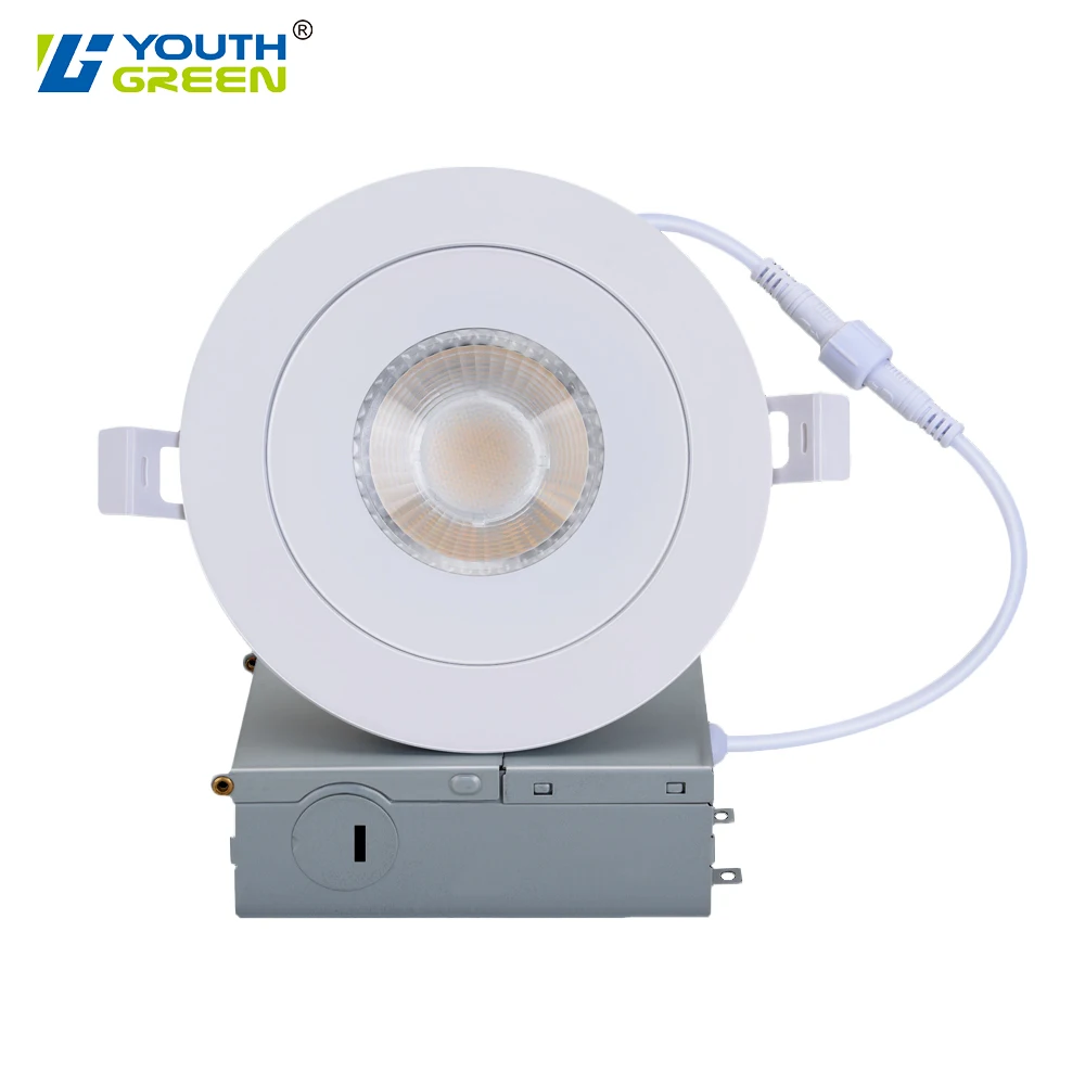 

Local Inventory in Canada Indoor Home Adjustable Recessed Mounted 9w 3CCT Wall Switch LED Eyeball Gimbal Downlight