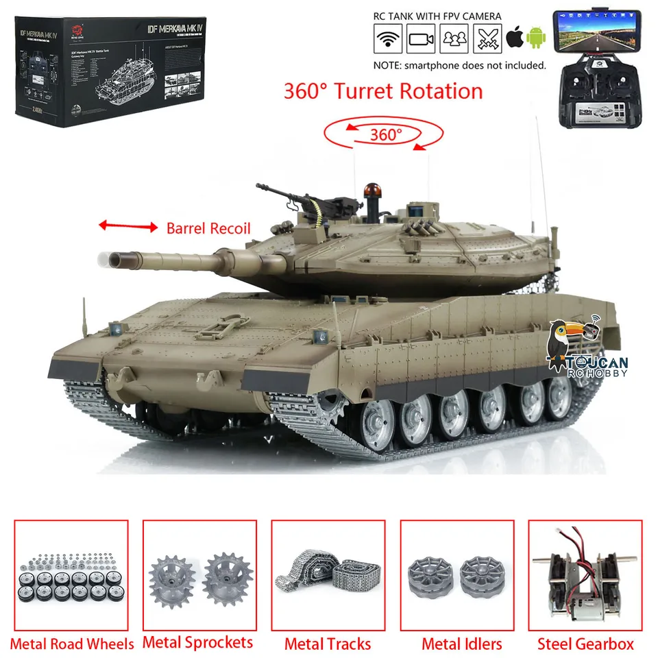ヘンロン 1/16 ラジコン戦車 IDF メルカバ MK IV プロフェッショナル