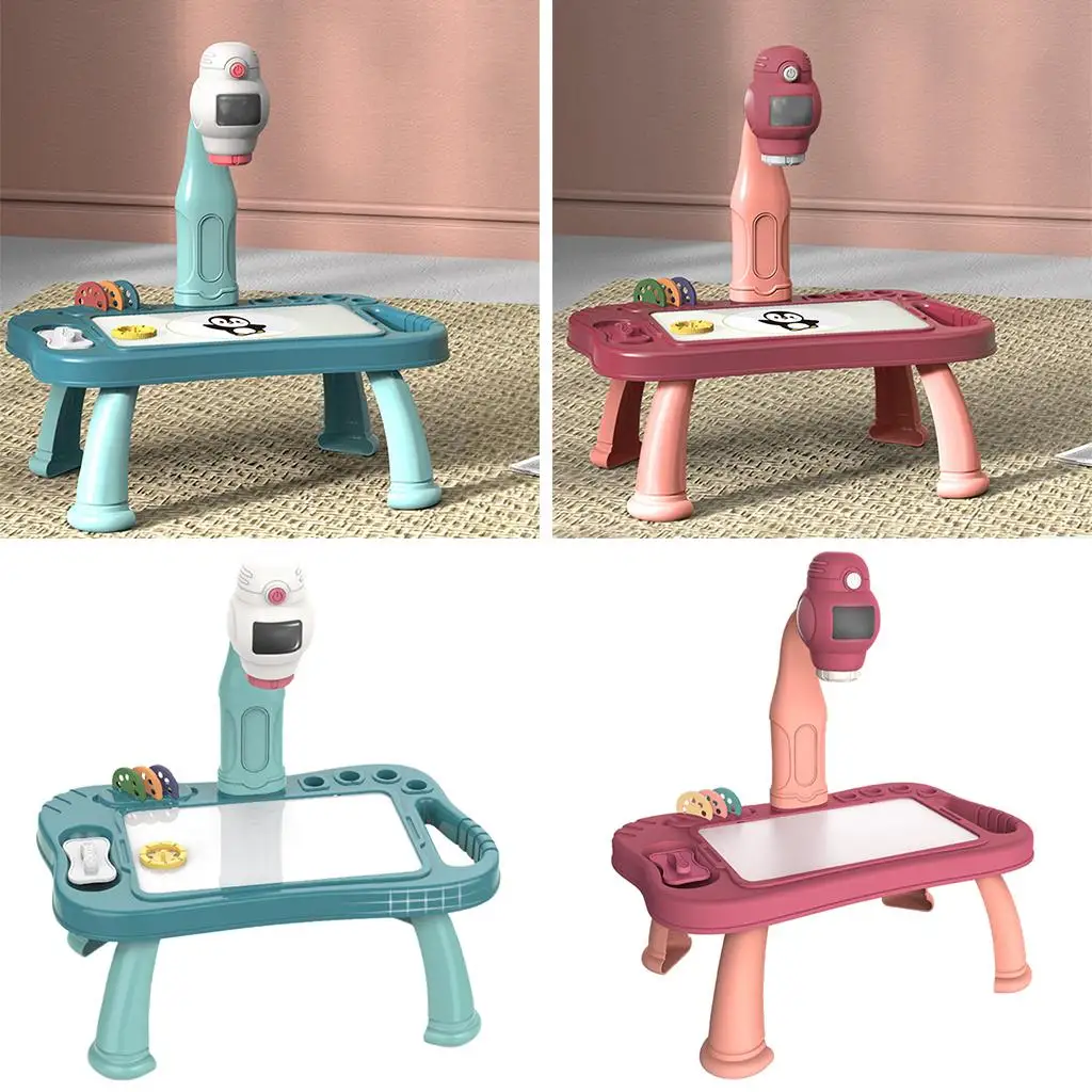 Projector Painting Set for Kids, Child Trace and Draw Projector Learn to Draw Playset,Graffiti Children Projection Drawing Board