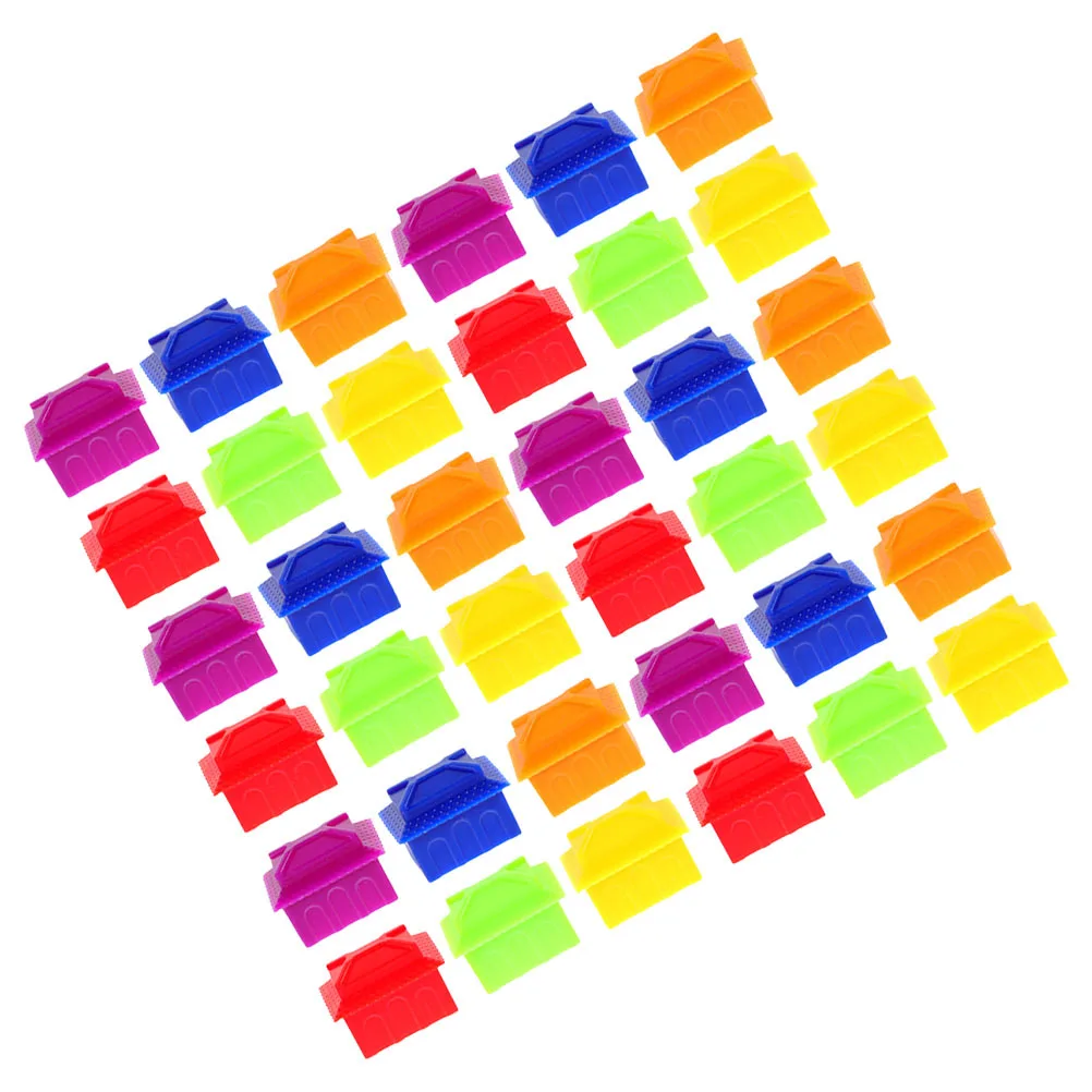 

120pcs Board Game Accessories Small House Pieces Chess Replacement Plastic Tokens Strategy Game Props Victory Pieces