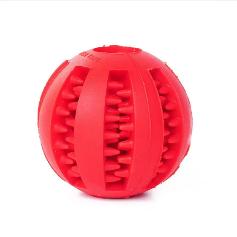 Pet leaking ball toys dogs playing with natural rubber leaking device gripping and biting and grinding elastic toys image 5
