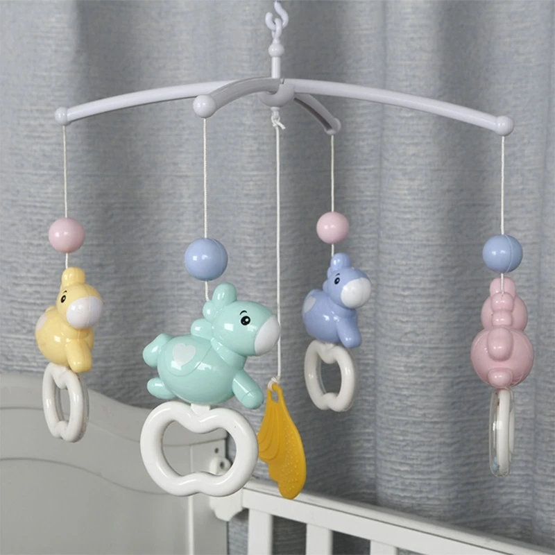 Baby Bed Toy Holder White Rattles Bracket Mobile Crib Newborn Crib Bracket Toy For 0-12 Month For Baby Drop shipping