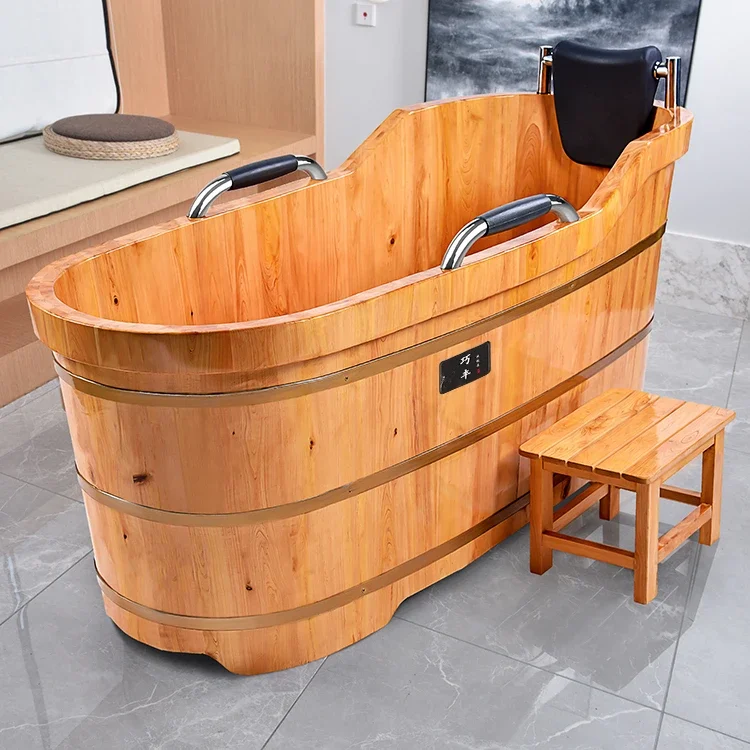 Shower bucket, adult sweat steam bath, dual-purpose bathtub, solid wood bathtub, household thick shower bucket