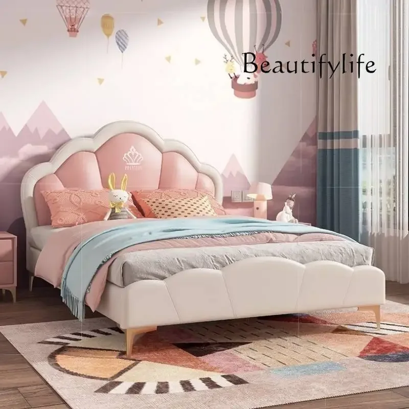 Cc تصميم بسيط فردي سرير أطفال الأميرة الحديثة كاماس الرضع الأثاث ديكور المنزل الطبيعي سرير أطفال السلامة الخشبية