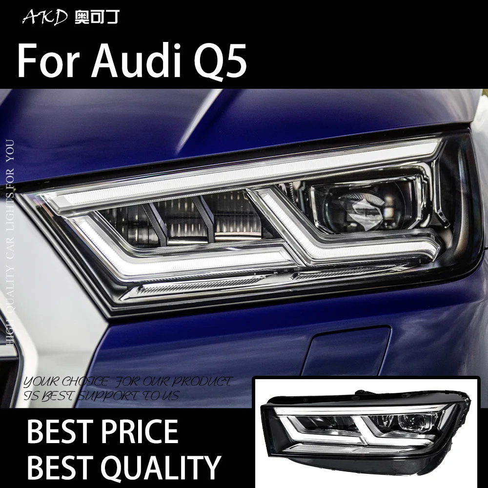 

Car Lights for Audi Q5 FY 2018 2019 2020 Q5L LED Auto Headlight Assembly Upgrade High Configure Design Signal Lamp Accessories