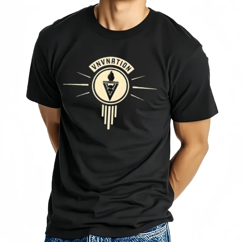 

Camiseta de VnV Nation para hombre, ropa hippie, ropa de verano para fanáticos de los депортирует, camisetas grá production game