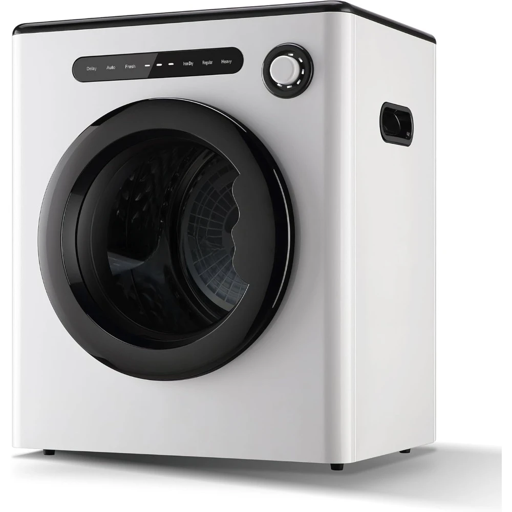 

3.5 Cu Ft Compact Laundry Dryer 3 Front Load Stainless Steel Clothes Dryers with Exhaust Pipe Portable Dryer