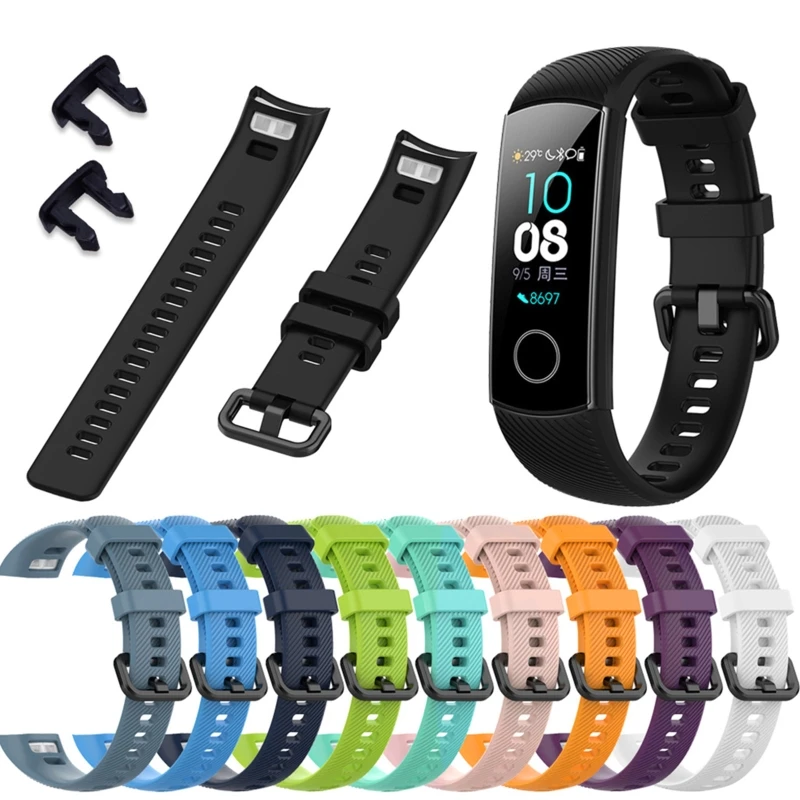 Suitable for Huawei for Honor 5/4 Durable Sweatproof Bracelet Adjustable Watch Silicone Replacement Bands Str Drop Shipping