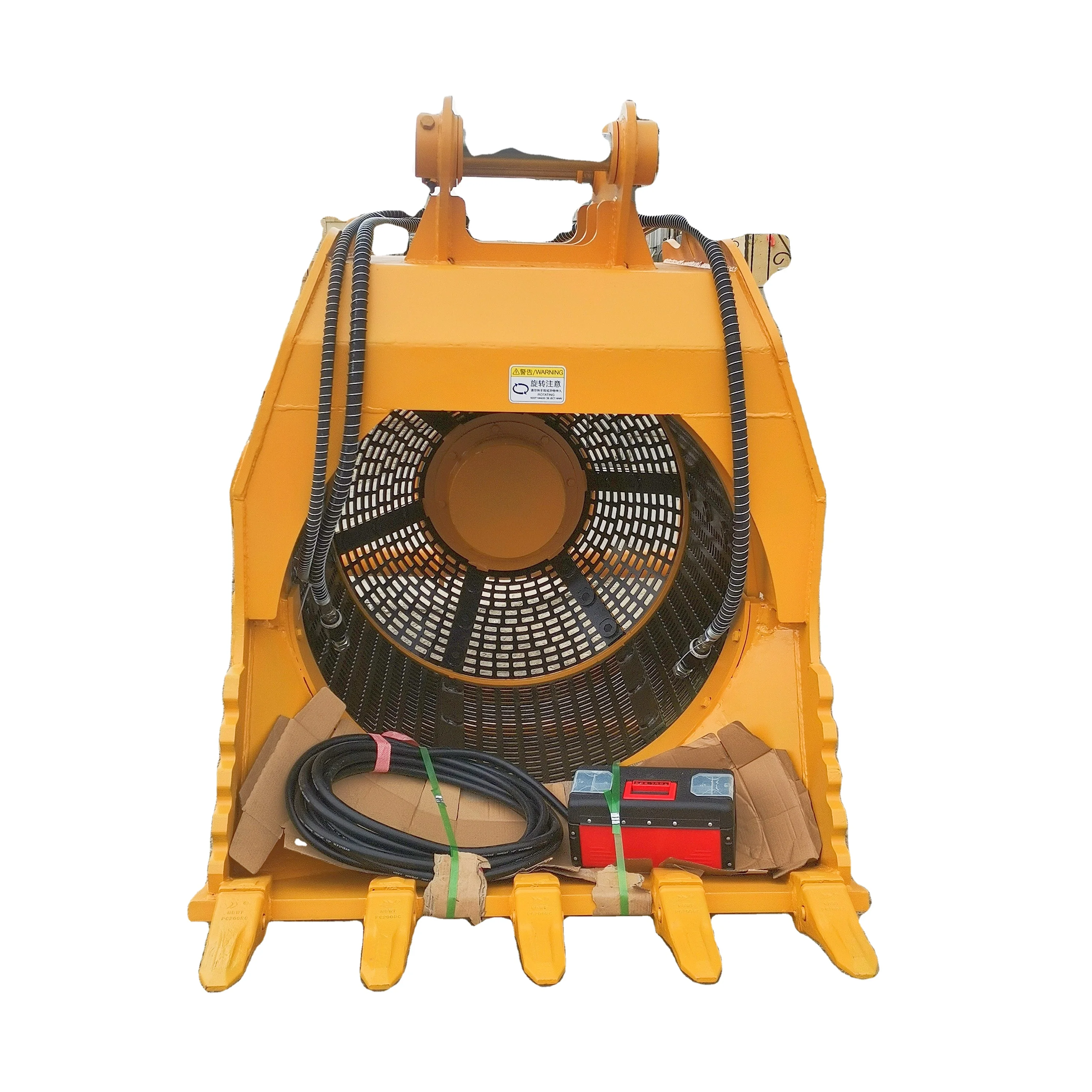 

Excavator Attachment Rotating Screening Bucket Bucket Crusher for 6-9t Excavator OEM ODM Provided