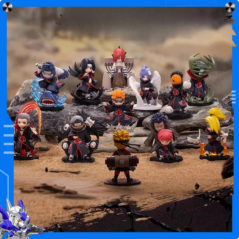 

Genuine NARUTO Figure Sasuke Kakashi Akatsuki Deidara Tobi Nagato Q-version Doll Tabletop Decoration EX CASHAPON Male Gift