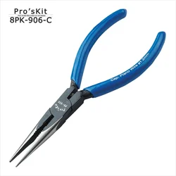 Carbon steel shear wire special needle nose pliers Pro'skit 8PK-906-C  5.5 inch anti-rust fine tip maintenance electronic pliers