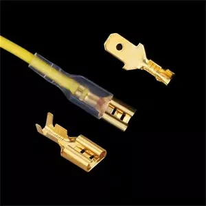 Macho e fêmea isolados fio conector, terminais Crimp, conectores Spade, sortido Kit, 2.8mm, 4.8mm, 6.3mm, Box, 270pcs 6 principais vendas terminais eletricos garfo - №3