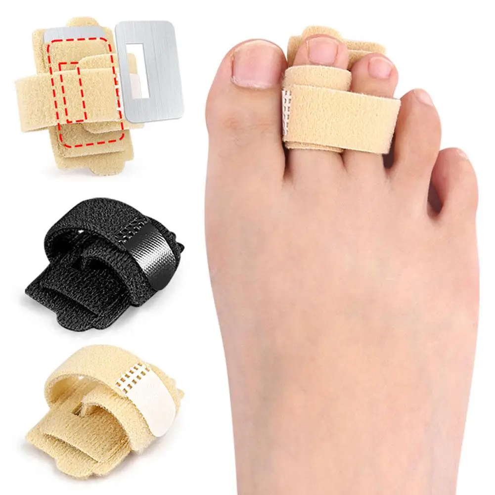 Fabric Toe Finger Separator Splint Wraps Hammer Toe Bandage Corrector Foot Straightener Care Protector Hallux Valgus I8O7