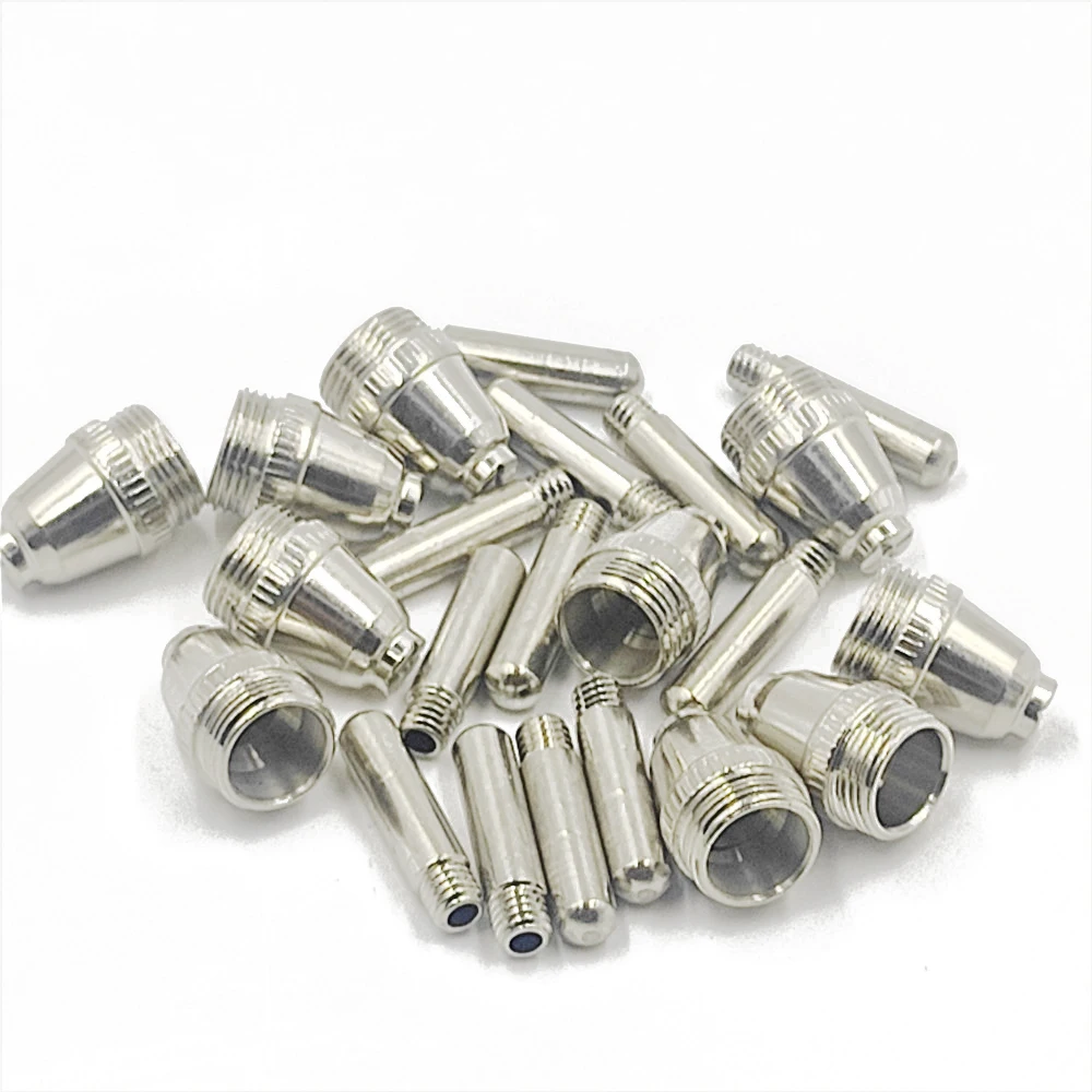 100pcs WSD60 Plasma Cutting Consumables Torch Electrode Tip Nozzle Kit 60A Plasma Cutting Machine Accessories AG60 SG55