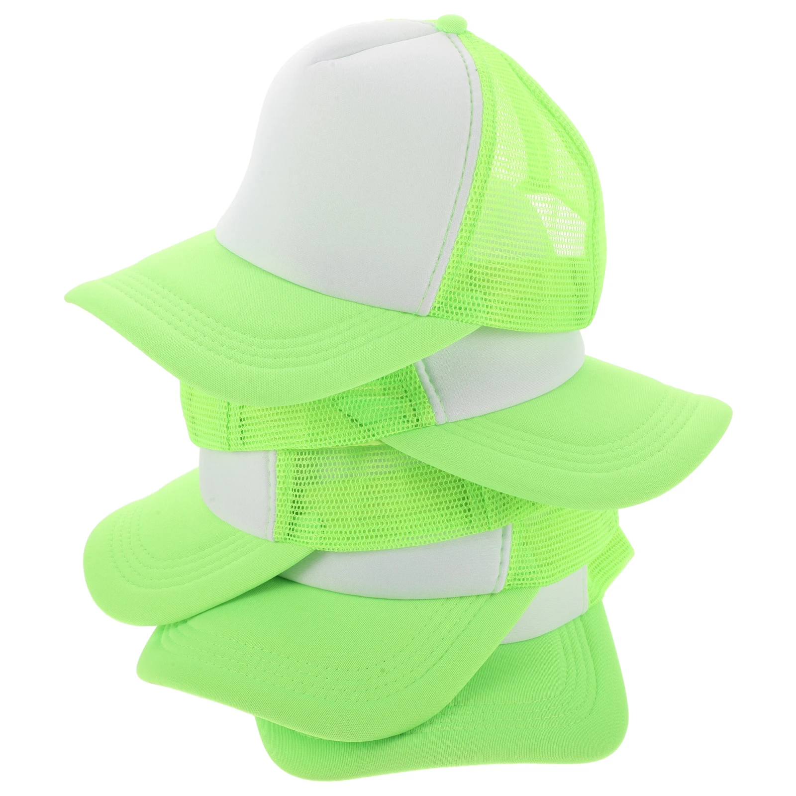 

5Pcs Sublimation Blank Trucker Caps Breathable Adjustable Outdoor Baseball Hat Unisex DIY Sports Graffiti Headwear