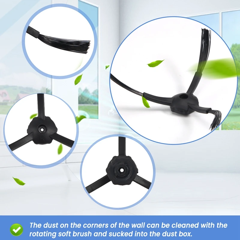 3アームロボット掃除機、サイドブラシ、ecovacs cen540、cr120、1ペア