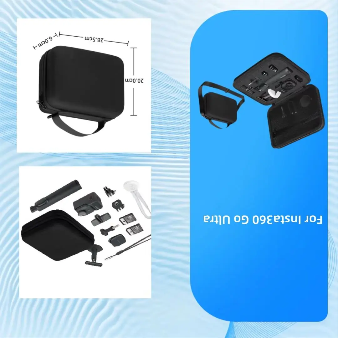 For Insta360 Go Ultra Waterproof Carrying Case,Hardshell Storage Bag，Optimal Camera Protection Bag,Camera Accessories
