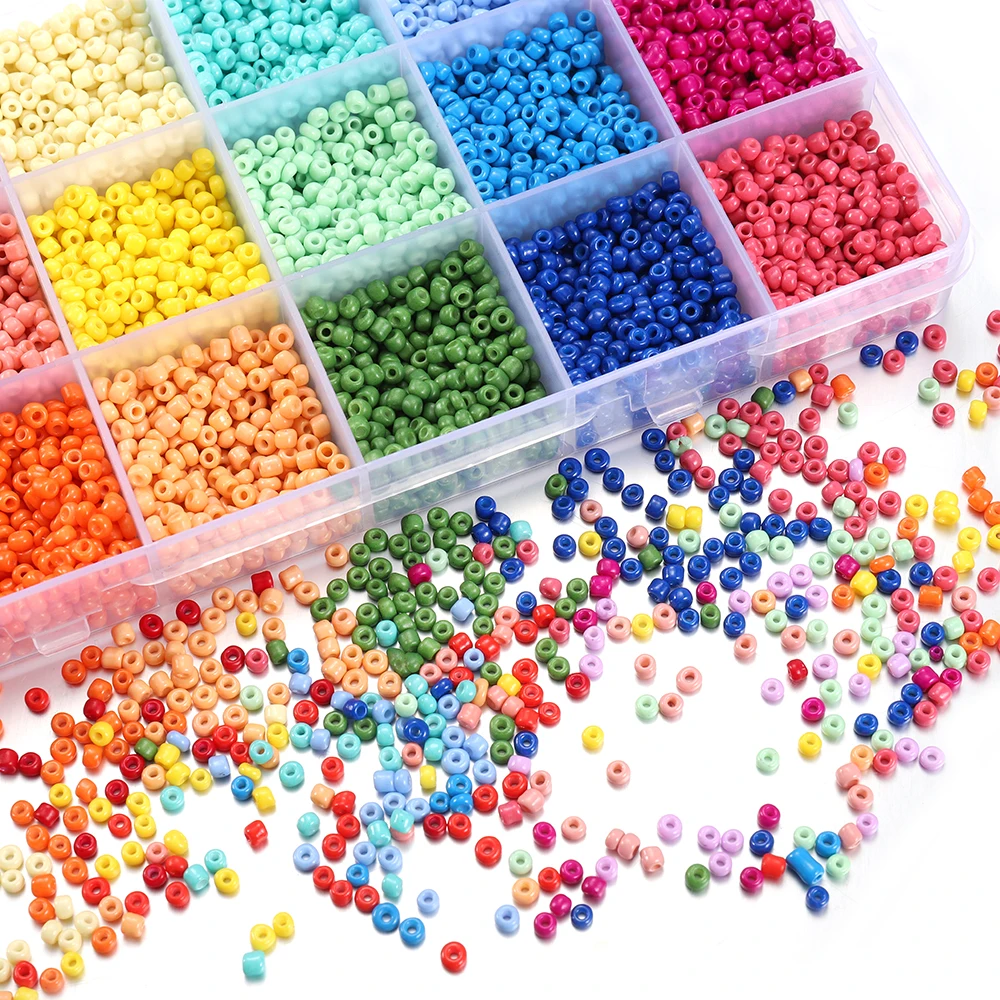 1Set 2/3mm Mixed Colors Charm Czech Glass Seed Beads Loose Spacer Beads for DIY Necklace Earrings Rings Jewelry Making Supplies