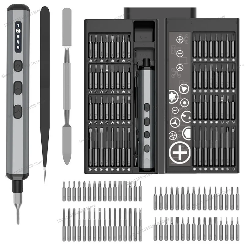 For 68-piece set with screen display, electric screwdriver, rechargeable set, screwdriver tool