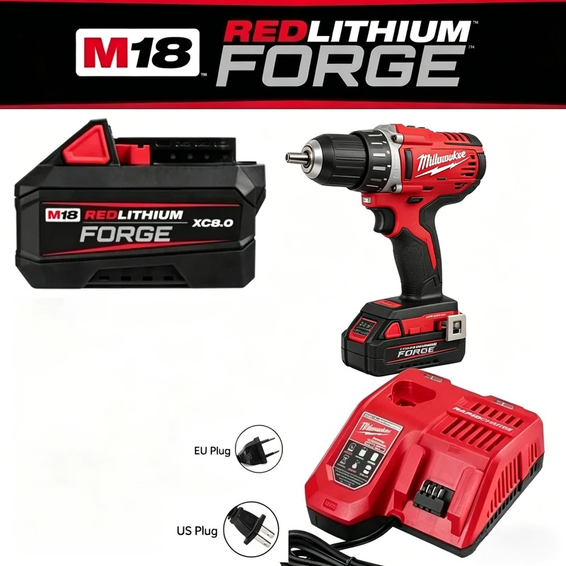 

Milwaukee 18V 8Ah Replacement Battery,Compatible Milwaukee M18 18650 Li-ion Rechargeable Battery M18-48-11-1861 48-11-1815 Model